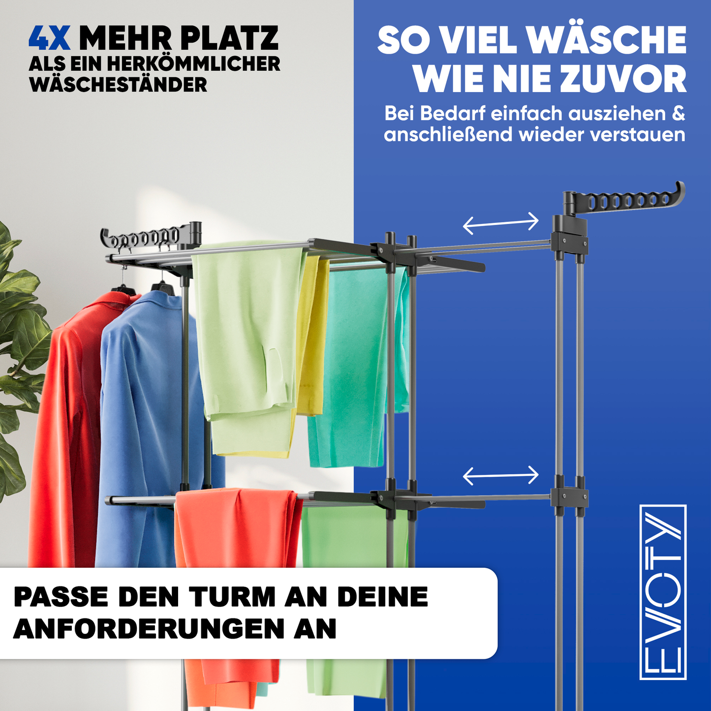 Turmwäscheständer XL