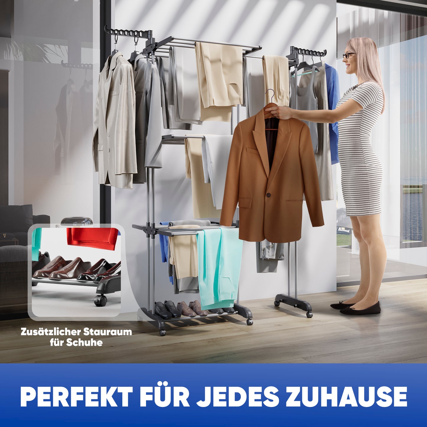 Turmwäscheständer XL