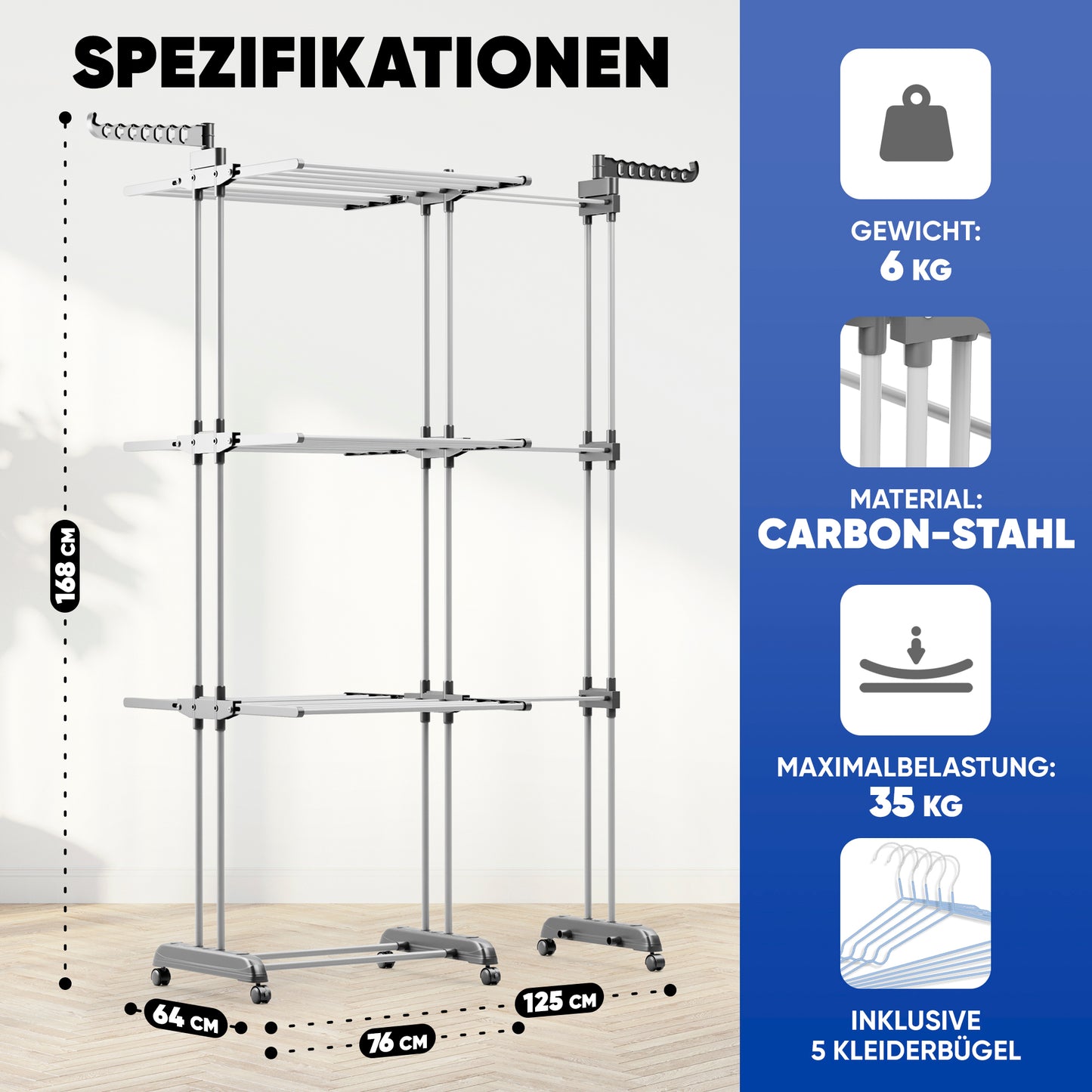 Turmwäscheständer XL